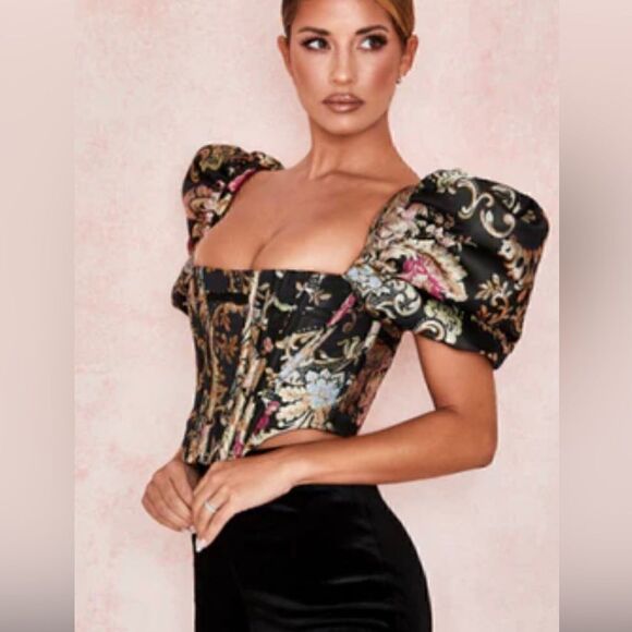 Puff Sleep Corset Top Size 4 - Picture 1 of 9